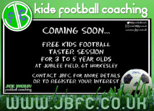 Kids football coaching in Colchester for 3-year-olds 4-year-olds 5-year-olds