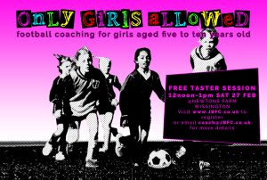 Sign your daughter up to our free Girls Football Coaching in Colchester