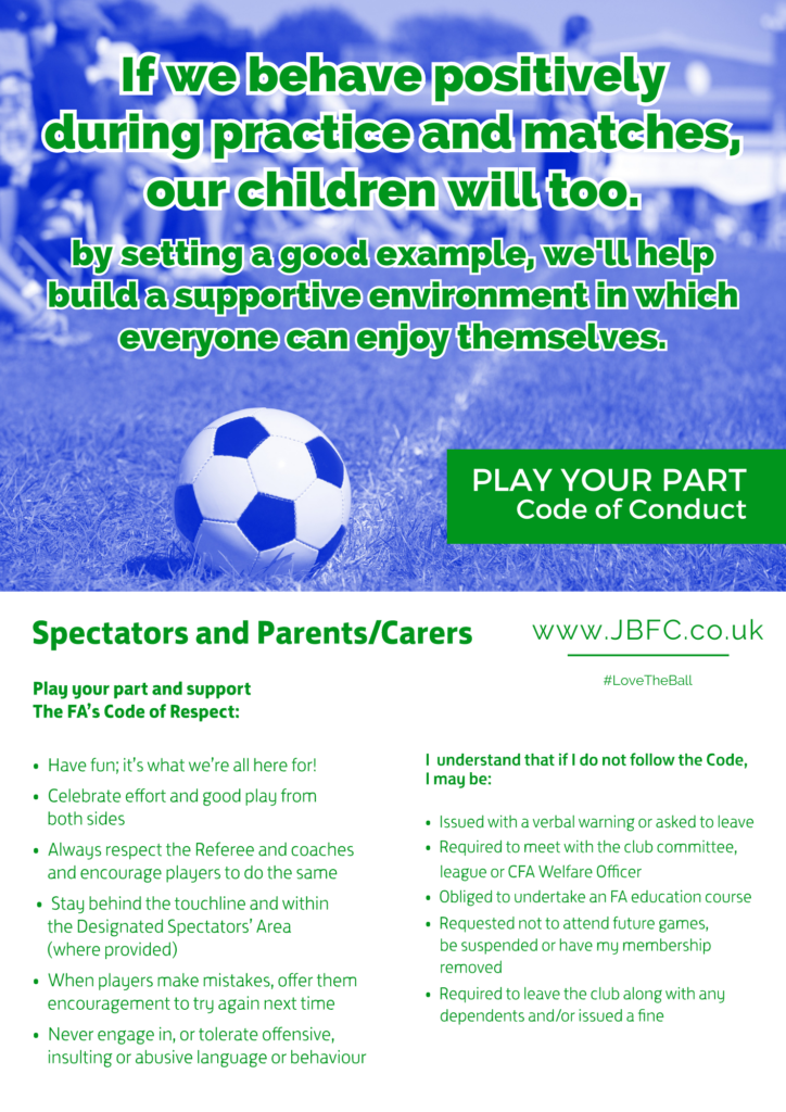 FA Respect Code of Conduct for Parents